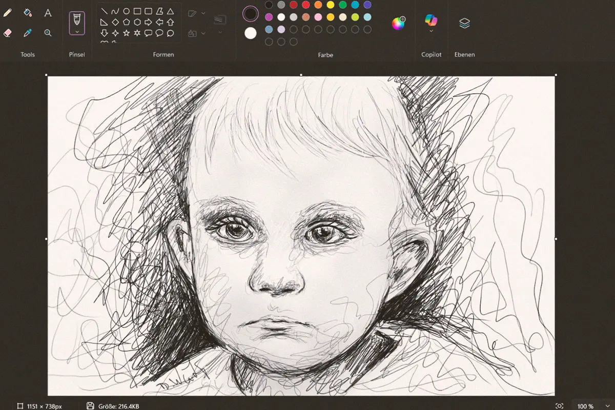 Portraitskizze